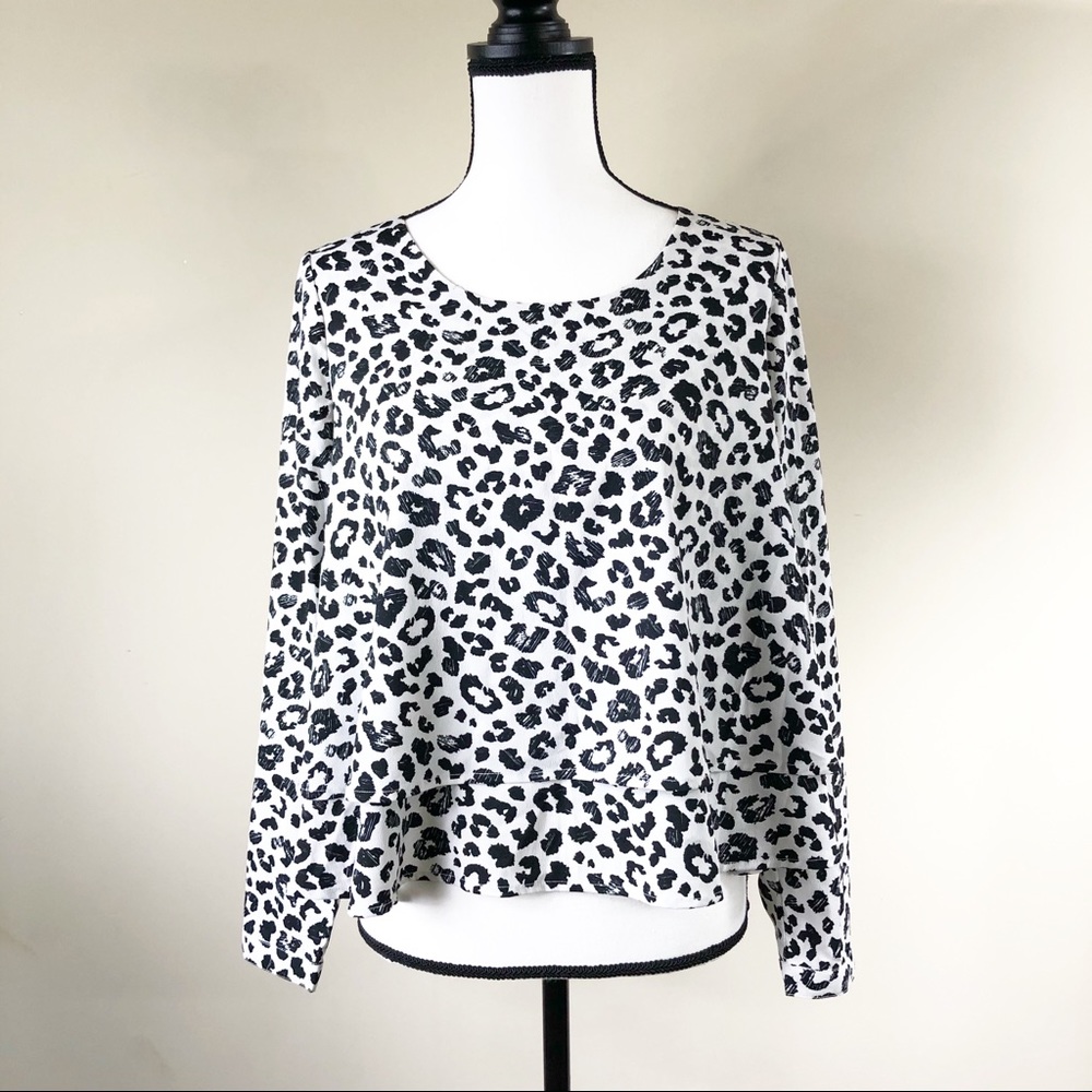 Lottie & Holly by Band of Gypsies leopard blouse
